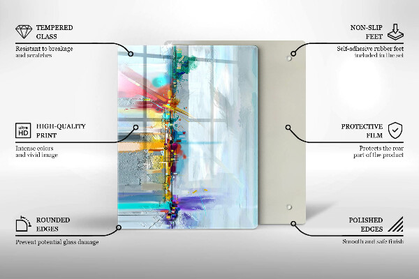 Kryt na varnou desku Malovaná abstrakce