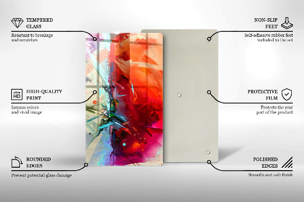 Kryt na varnou desku Malovaná abstrakce