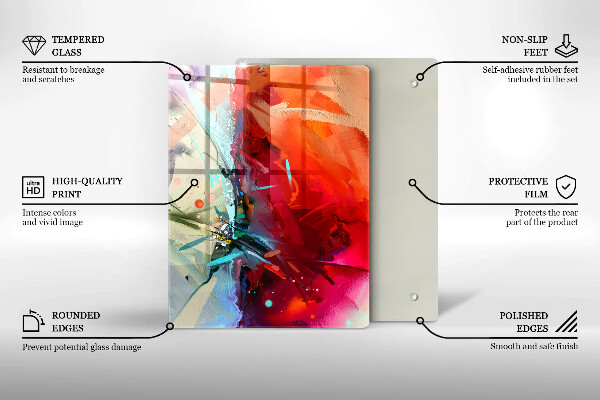 Kryt na varnou desku Malovaná abstrakce