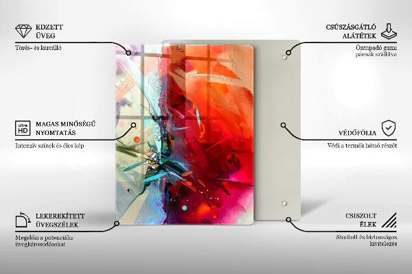 Kryt na varnou desku Malovaná abstrakce