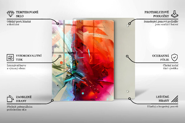 Kryt na varnou desku Malovaná abstrakce