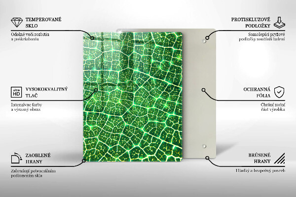 Kryt na varnou desku Struktura listu