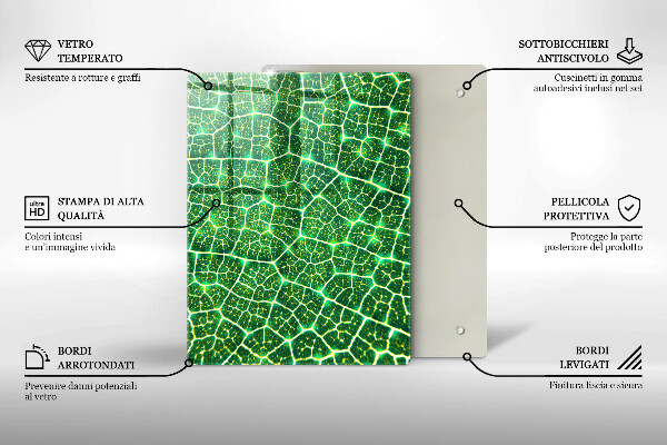 Kryt na varnou desku Struktura listu
