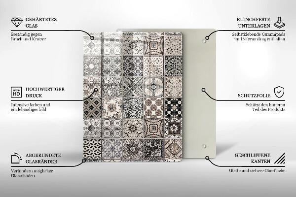 Kryt na varnou desku Dekorativní dlaždice