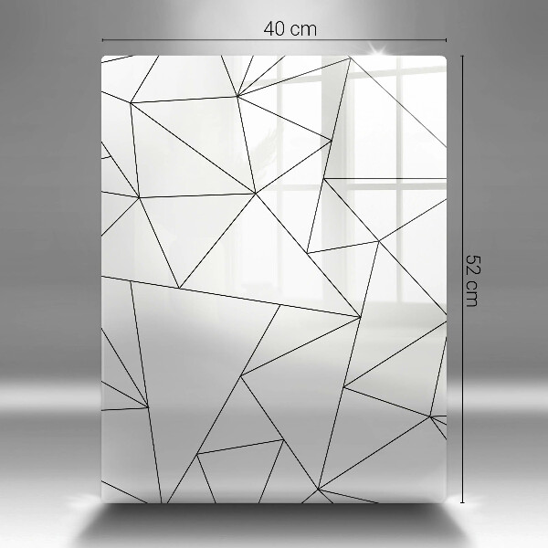 Kryt na varnou desku Bílé trojúhelníky