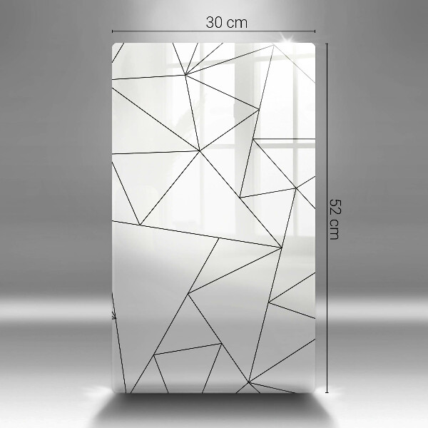 Kryt na varnou desku Bílé trojúhelníky