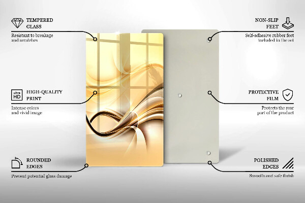 Kryt na varnou desku Abstrakce kouře