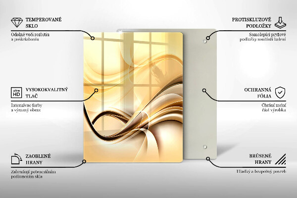 Kryt na varnou desku Abstrakce kouře