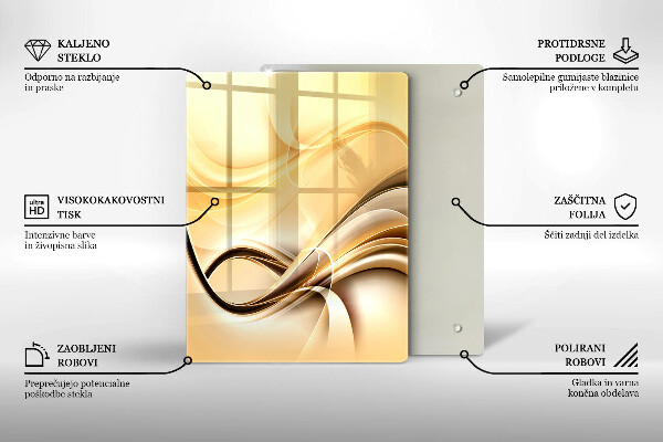 Kryt na varnou desku Abstrakce kouře