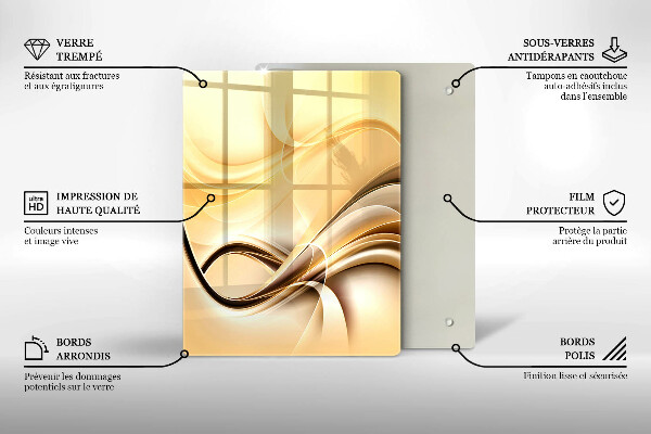 Kryt na varnou desku Abstrakce kouře