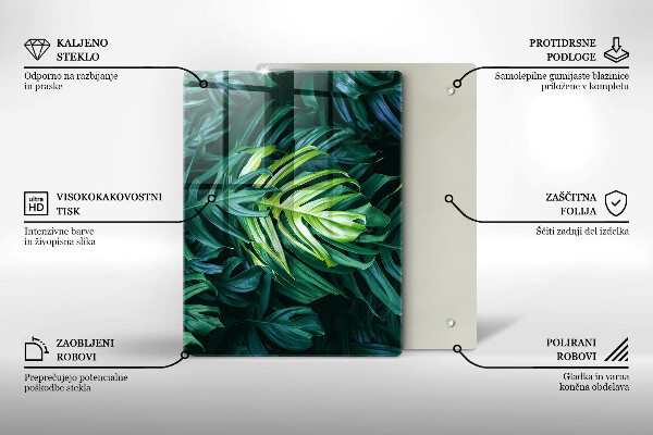 Kryt na varnou desku Divoké monstera listy