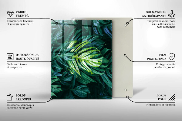 Kryt na varnou desku Divoké monstera listy