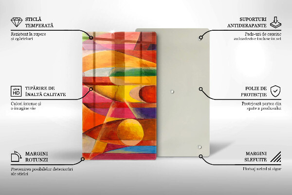 Kryt na varnou desku Barevná abstrakce