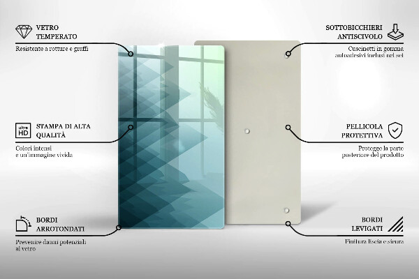 Kryt na varnou desku Abstraktní hory