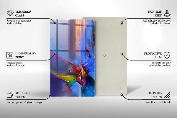 Kryt na varnou desku Malovaná abstrakce