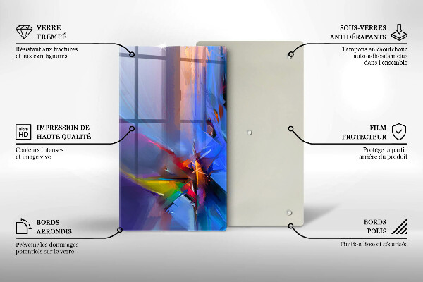 Kryt na varnou desku Malovaná abstrakce