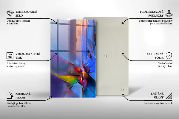 Kryt na varnou desku Malovaná abstrakce