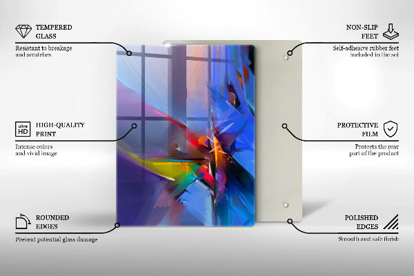 Kryt na varnou desku Malovaná abstrakce