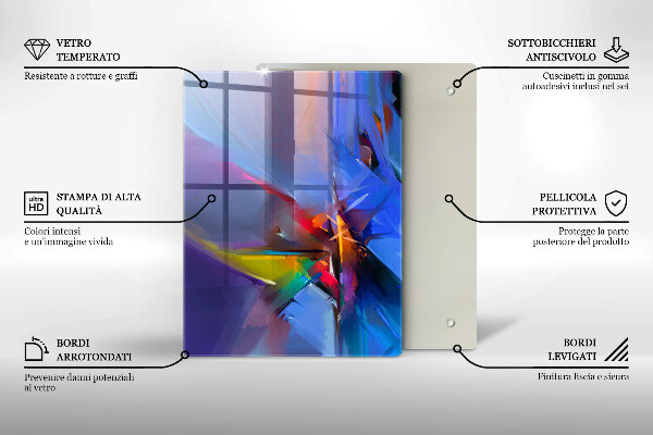 Kryt na varnou desku Malovaná abstrakce