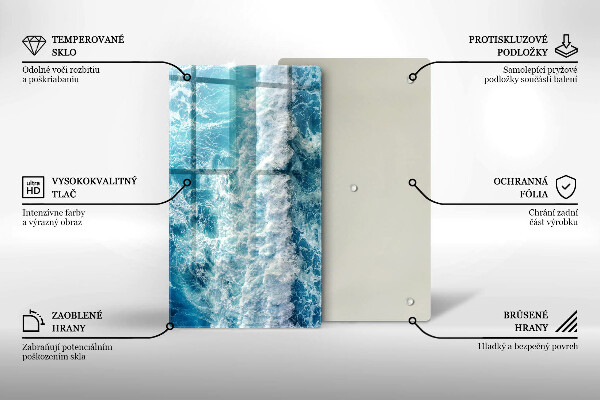 Kryt na varnou desku Vlny mořské vody