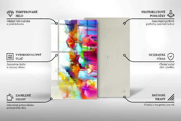 Kryt na varnou desku Malované květiny