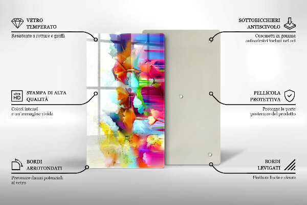 Kryt na varnou desku Malované květiny