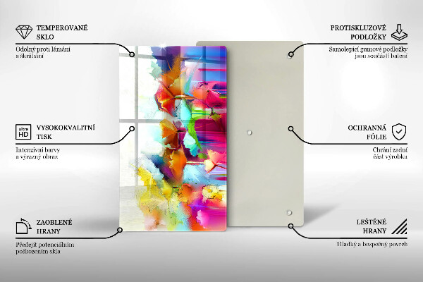 Kryt na varnou desku Malované květiny