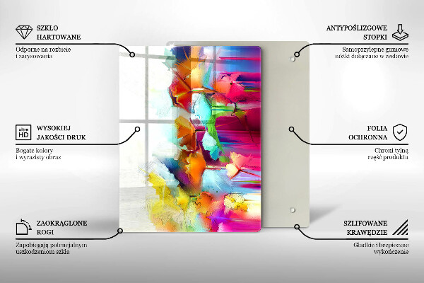 Kryt na varnou desku Malované květiny