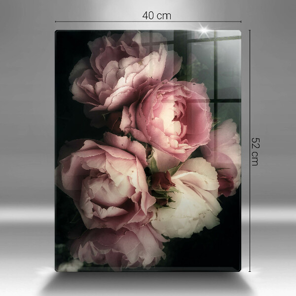 Kryt na varnou desku Pivoňkové květy