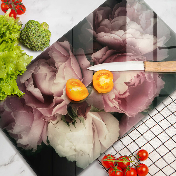 Kryt na varnou desku Pivoňkové květy