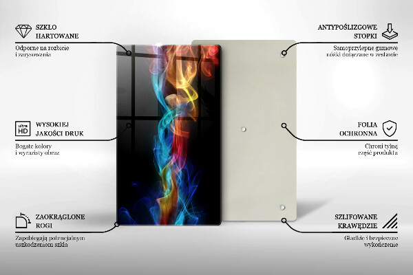 Sklo za sporák Barevný kouř