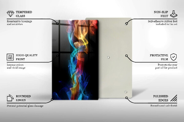 Sklo za sporák Barevný kouř