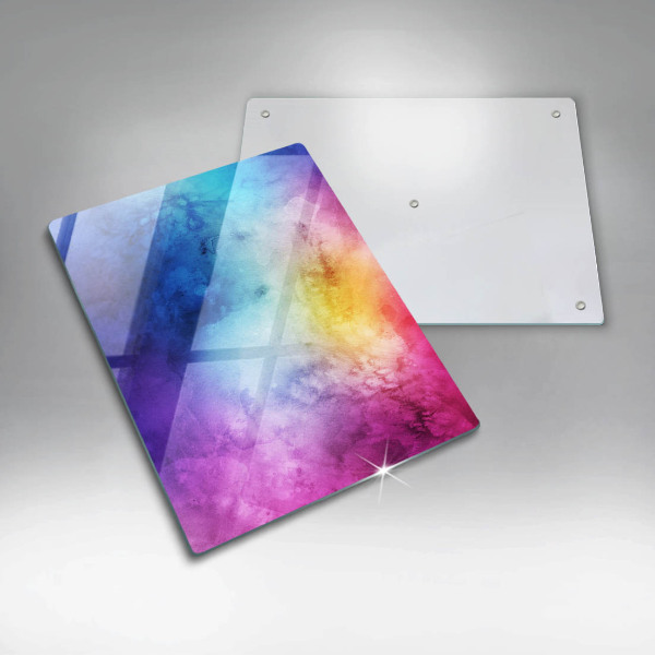 Kryt na varnou desku Rainbow akvarel šplouchání