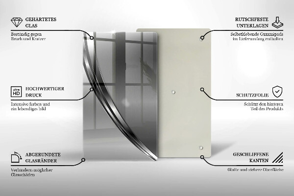 Kryt na varnou desku Kovová abstrakce