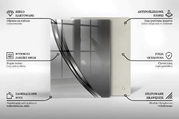 Kryt na varnou desku Kovová abstrakce