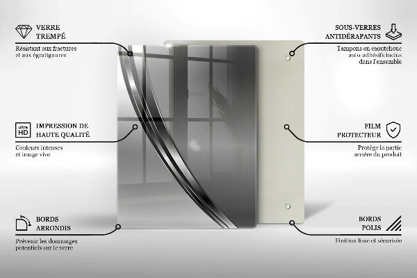 Kryt na varnou desku Kovová abstrakce