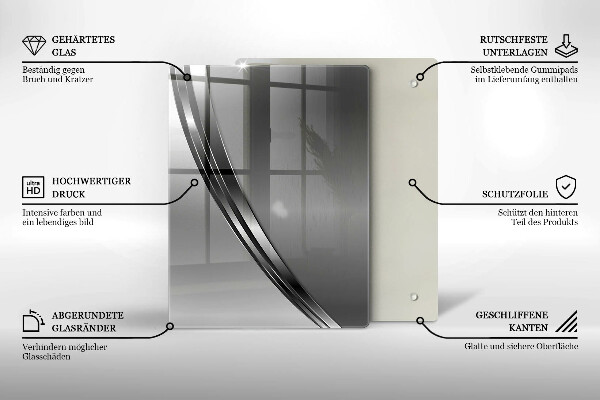 Kryt na varnou desku Kovová abstrakce