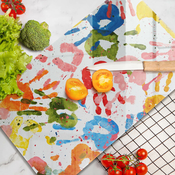 Kryt na varnou desku Stopy dětských rukou