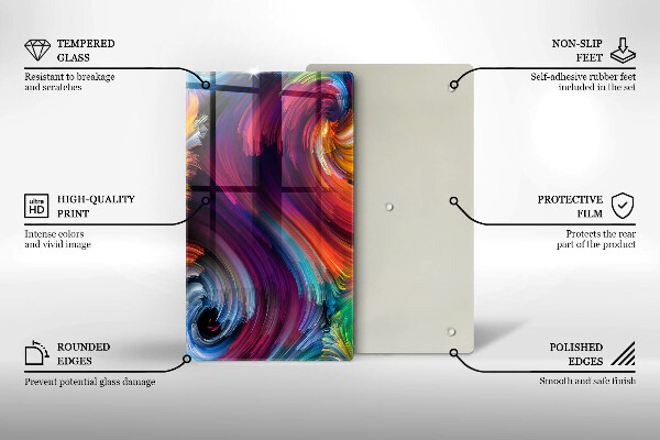 Kryt na varnou desku Barevné melíry