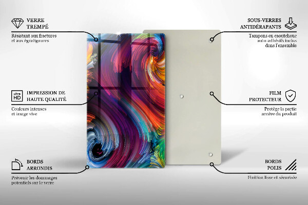 Kryt na varnou desku Barevné melíry