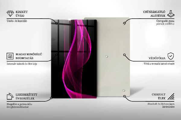 Kryt na varnou desku Růžová abstrakce