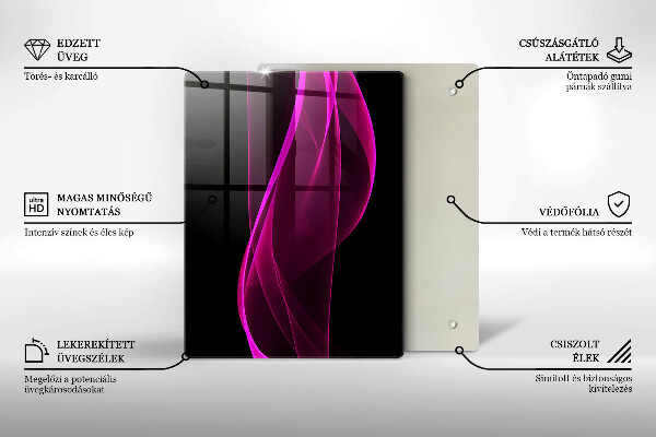 Kryt na varnou desku Růžová abstrakce