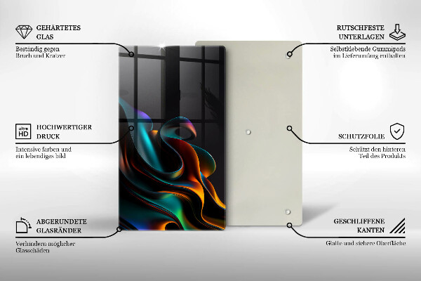 Kryt na varnou desku Barevná abstrakce