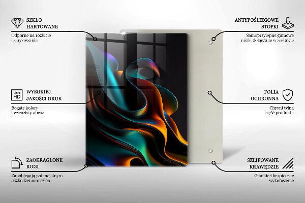 Kryt na varnou desku Barevná abstrakce