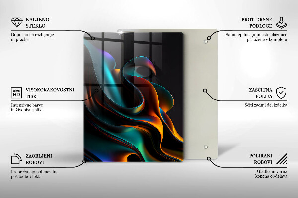 Kryt na varnou desku Barevná abstrakce