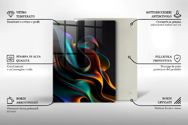 Kryt na varnou desku Barevná abstrakce