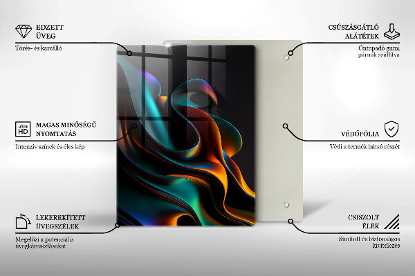 Kryt na varnou desku Barevná abstrakce