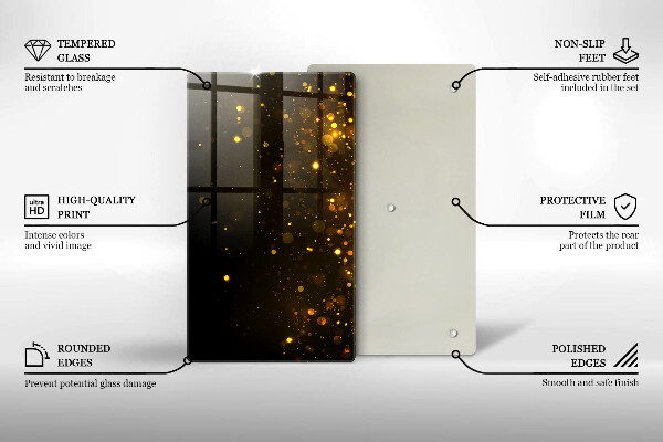 Kryt na varnou desku Zlaté třpytky