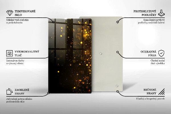 Kryt na varnou desku Zlaté třpytky