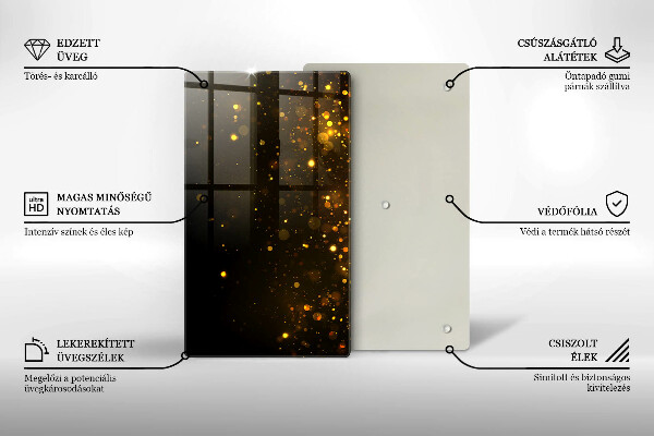 Kryt na varnou desku Zlaté třpytky